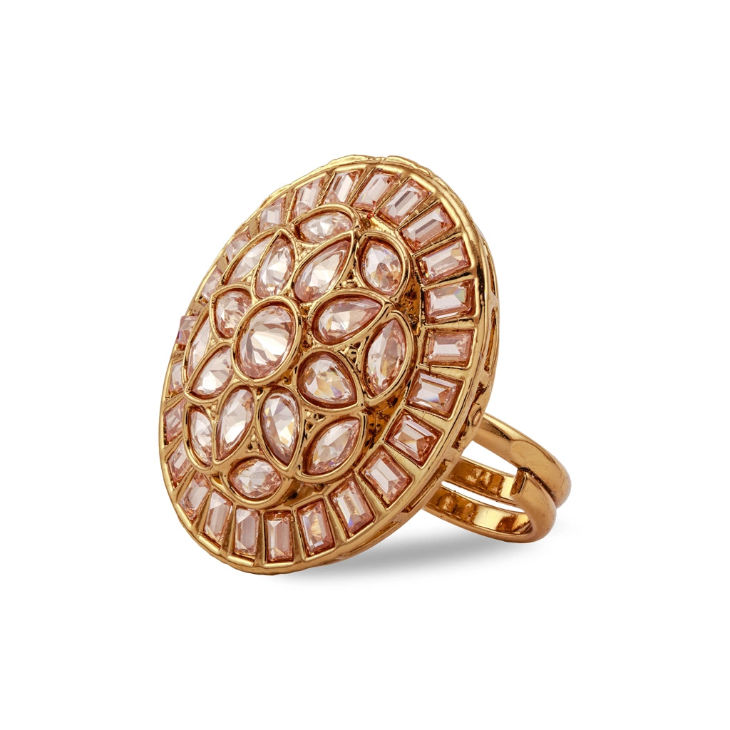 Celestial Halo Cocktail Ring