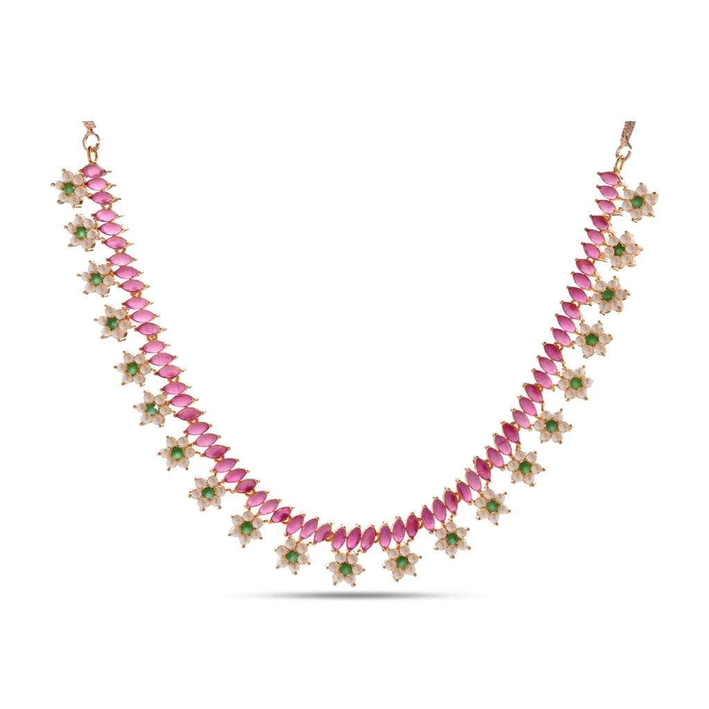 Rangella Petal Bloom Necklace Set
