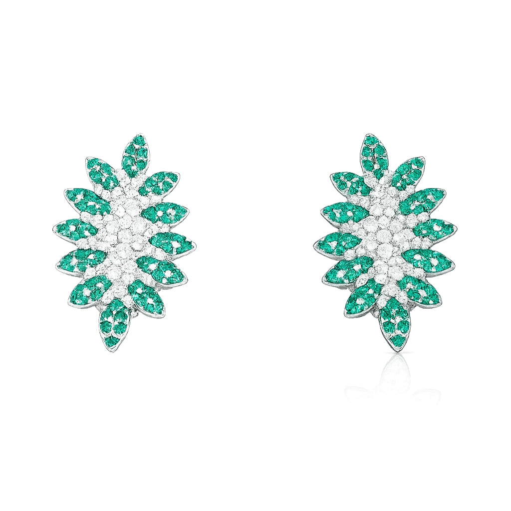Emerald Bloom Radiance Earrings