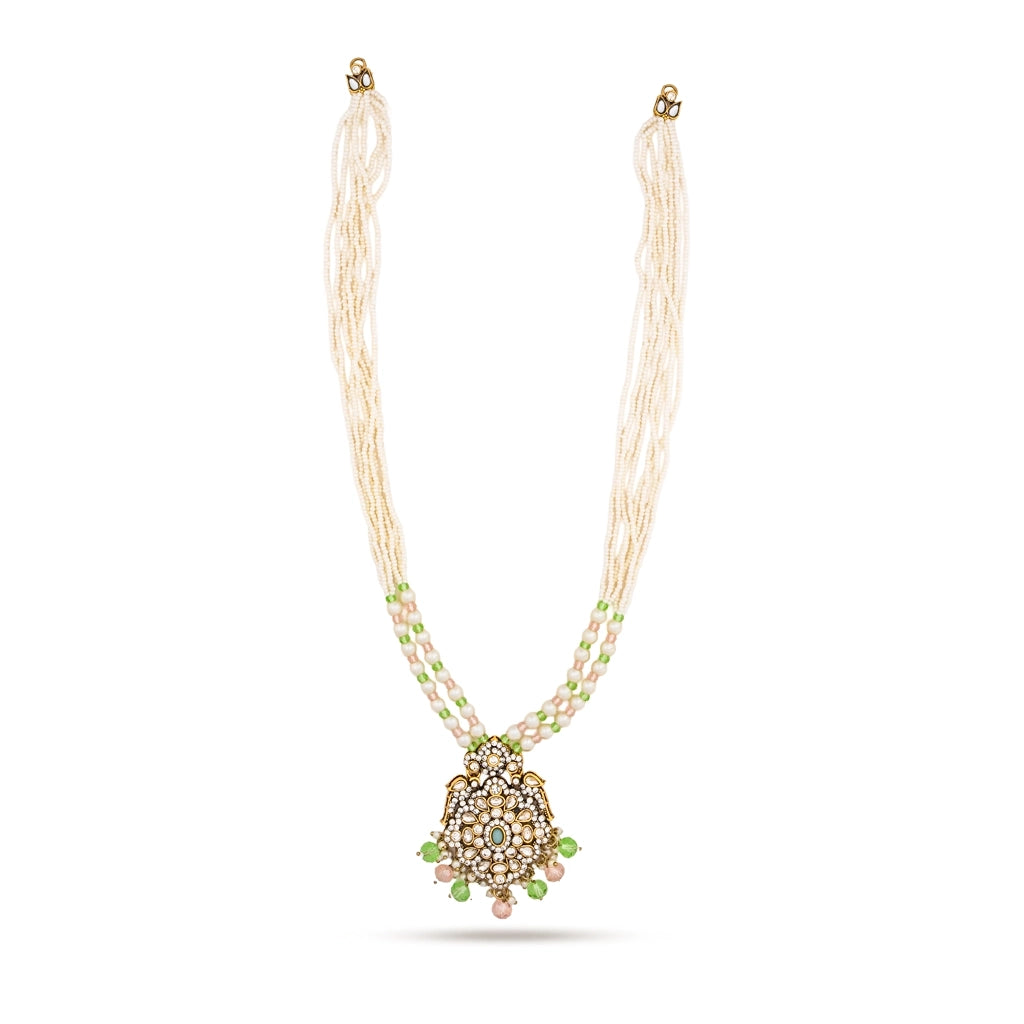 Pearl Pastel Bridal Necklace Set