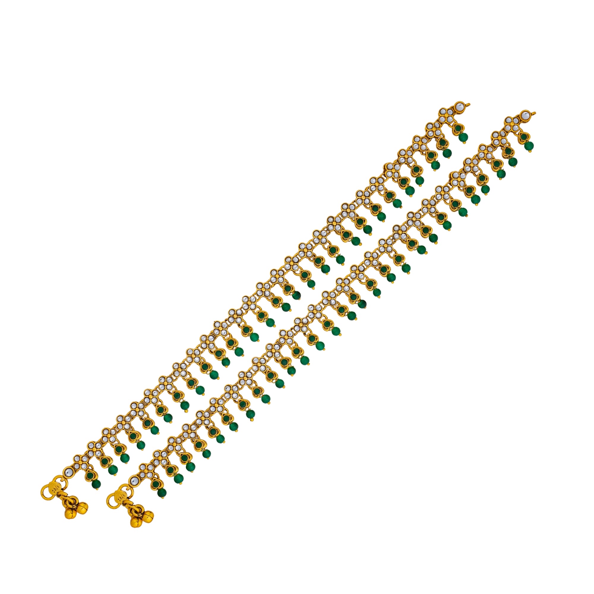 Zariya Emerald Charm Anklet