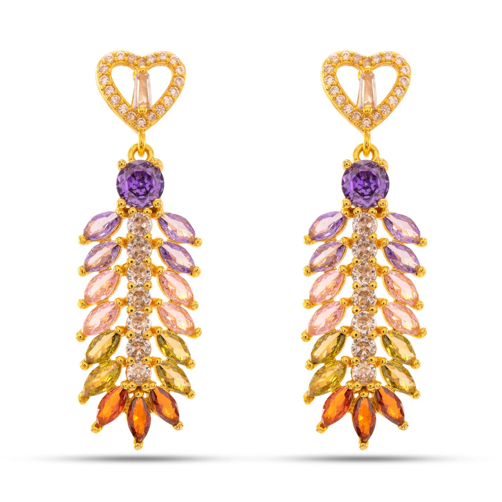 Rainbow Crystal Danglers