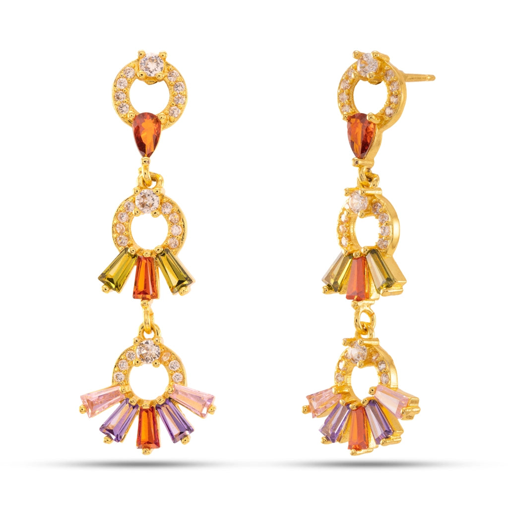 Halo Hue Crystal Danglers