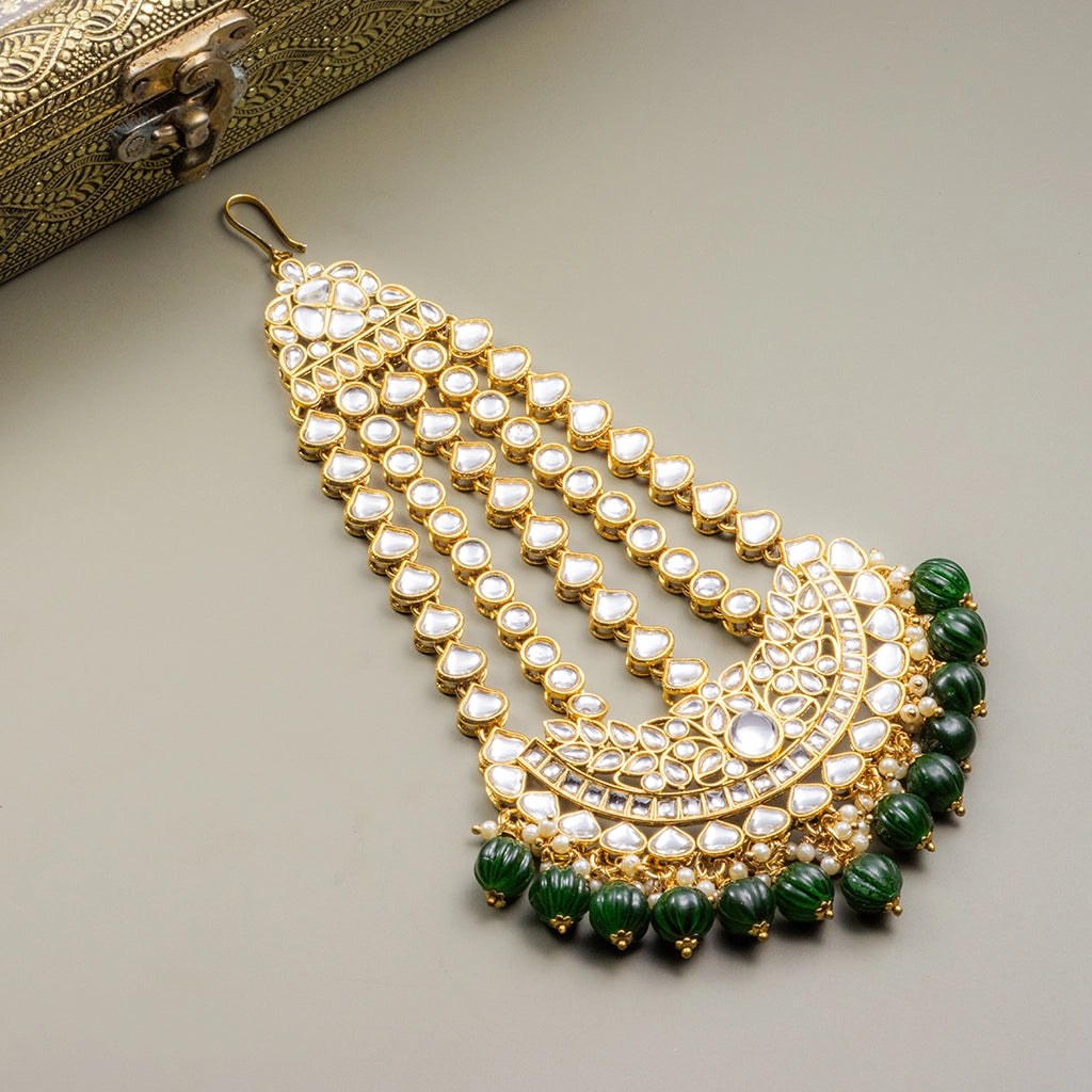 Classic Emerald Heritage Maangtika