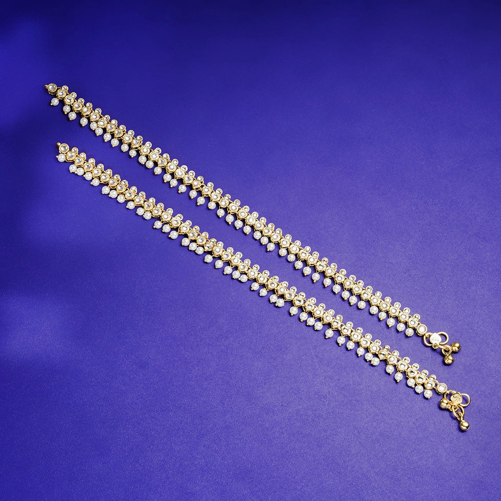 Kundan Anklets