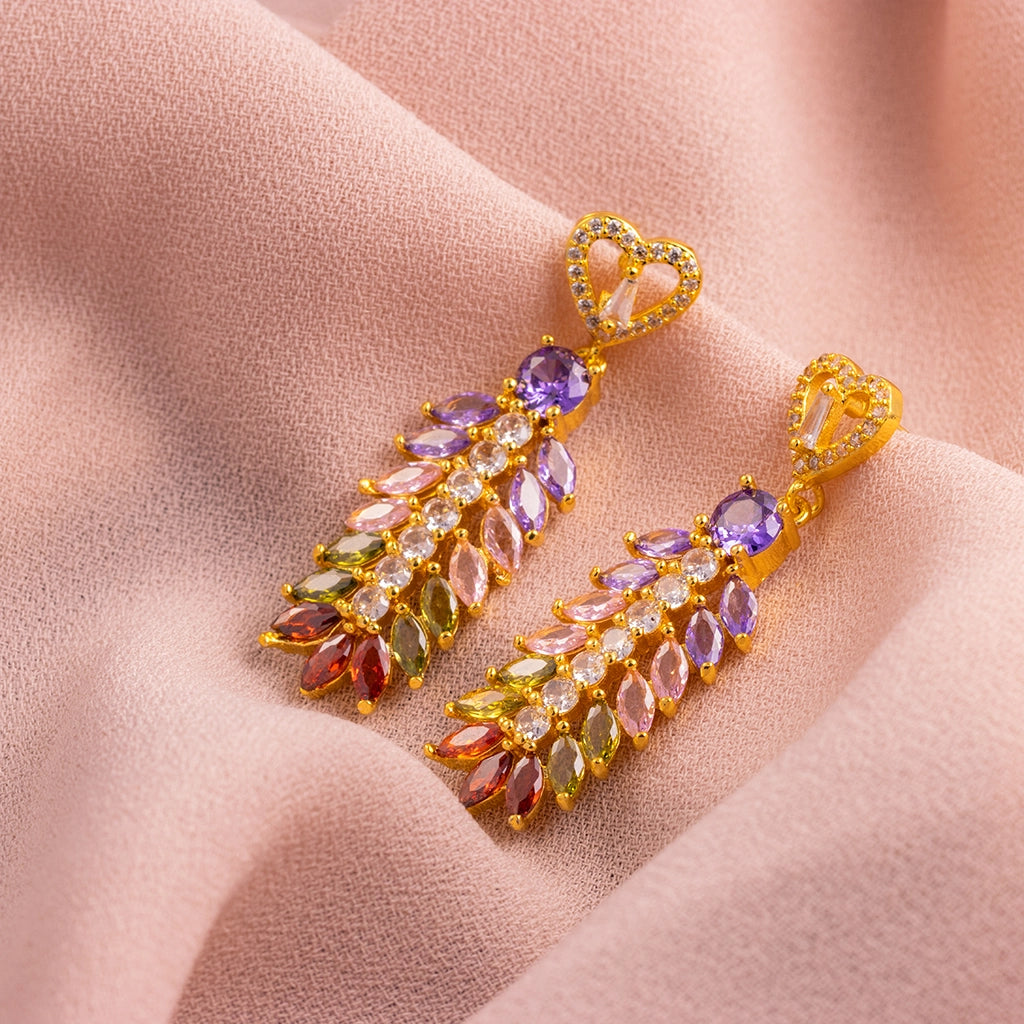 Rainbow Crystal Danglers