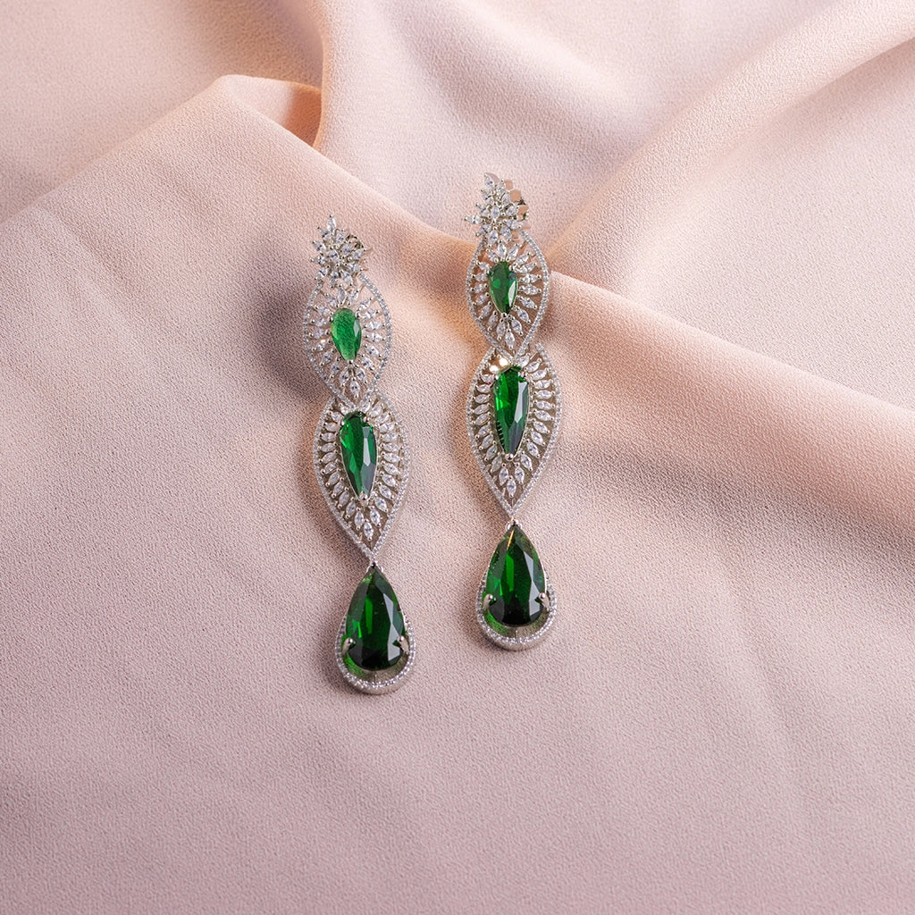 Zaria Emerald Drop Earrings