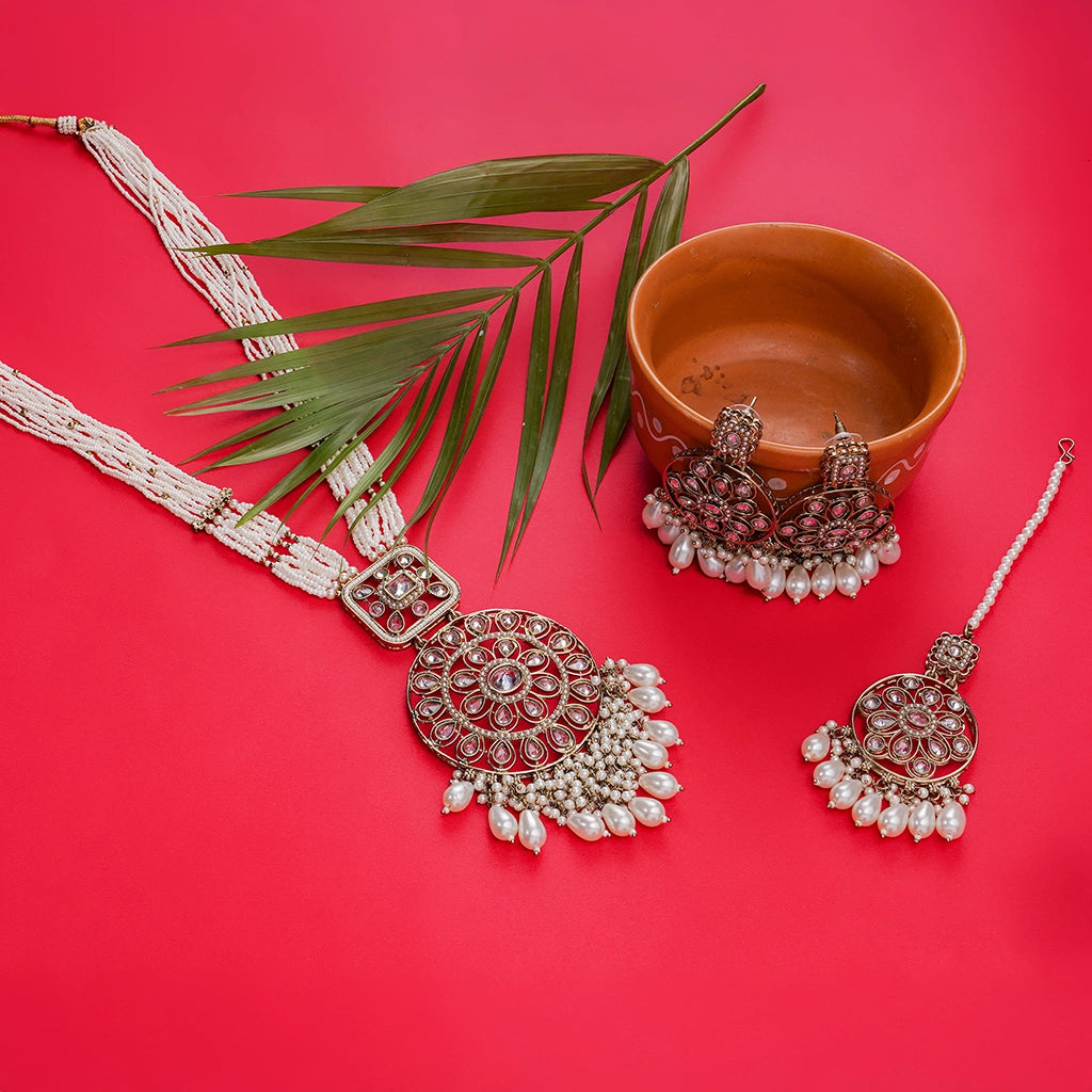 Pearl Royale Bridal Necklace Set