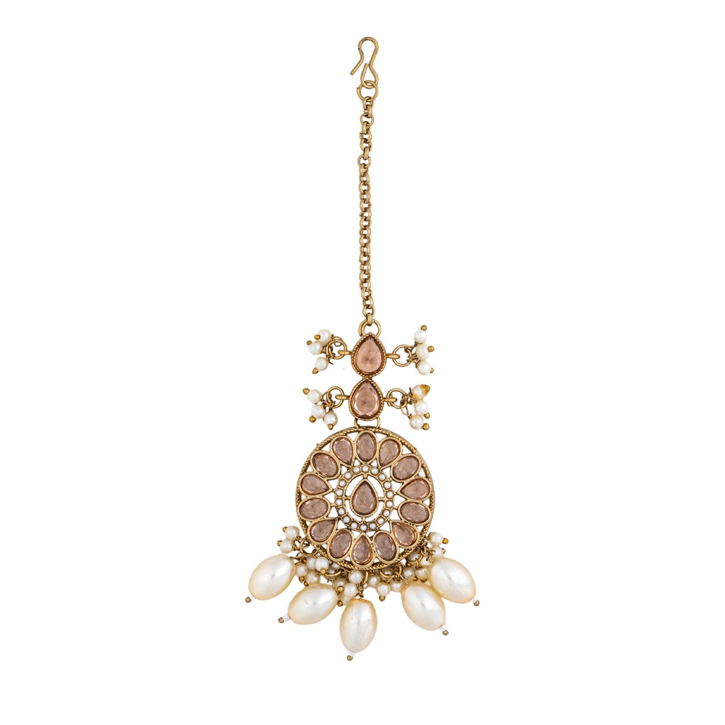 Classic Kundan Choker Set Ruby Gold