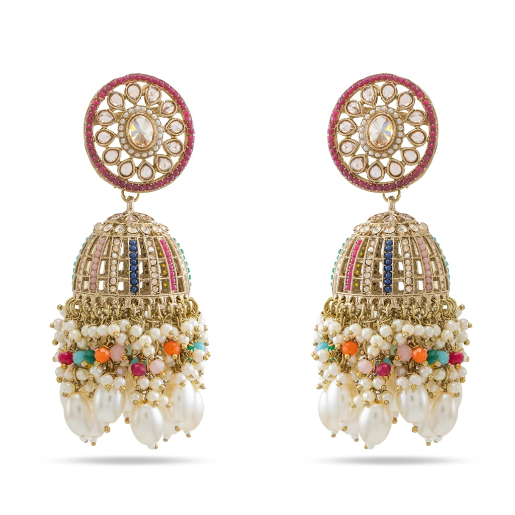 Royal Multicolour Bridal Necklace Set