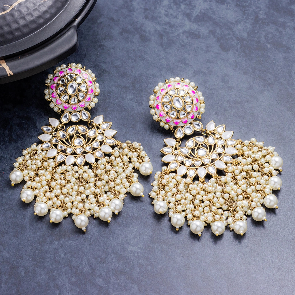 Meher Pearl Kundan Chandeliers