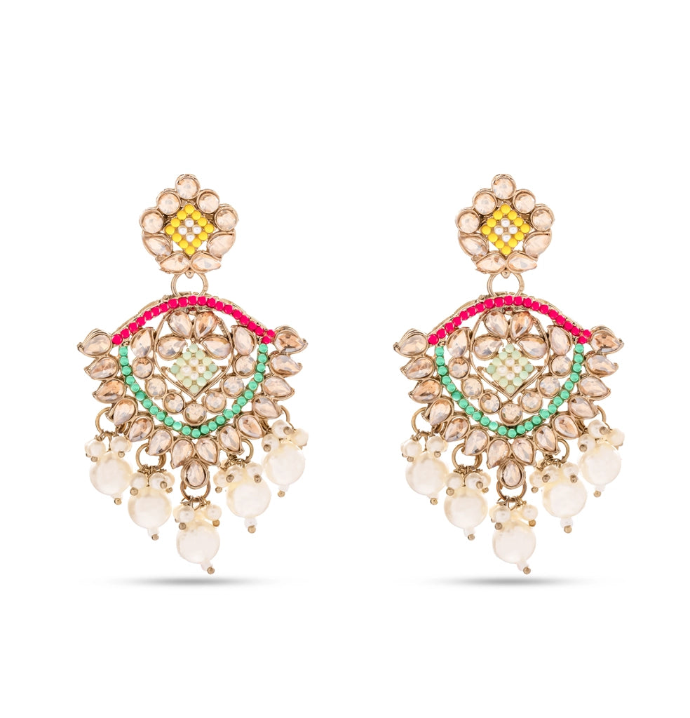 Noor-E-Jahan Gulrang Pearl Choker Set