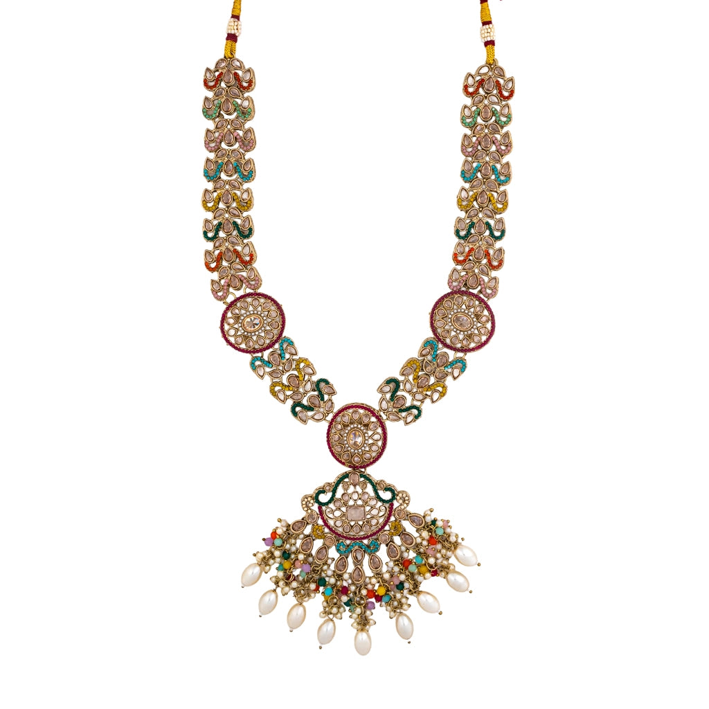 Royal Multicolour Bridal Necklace Set