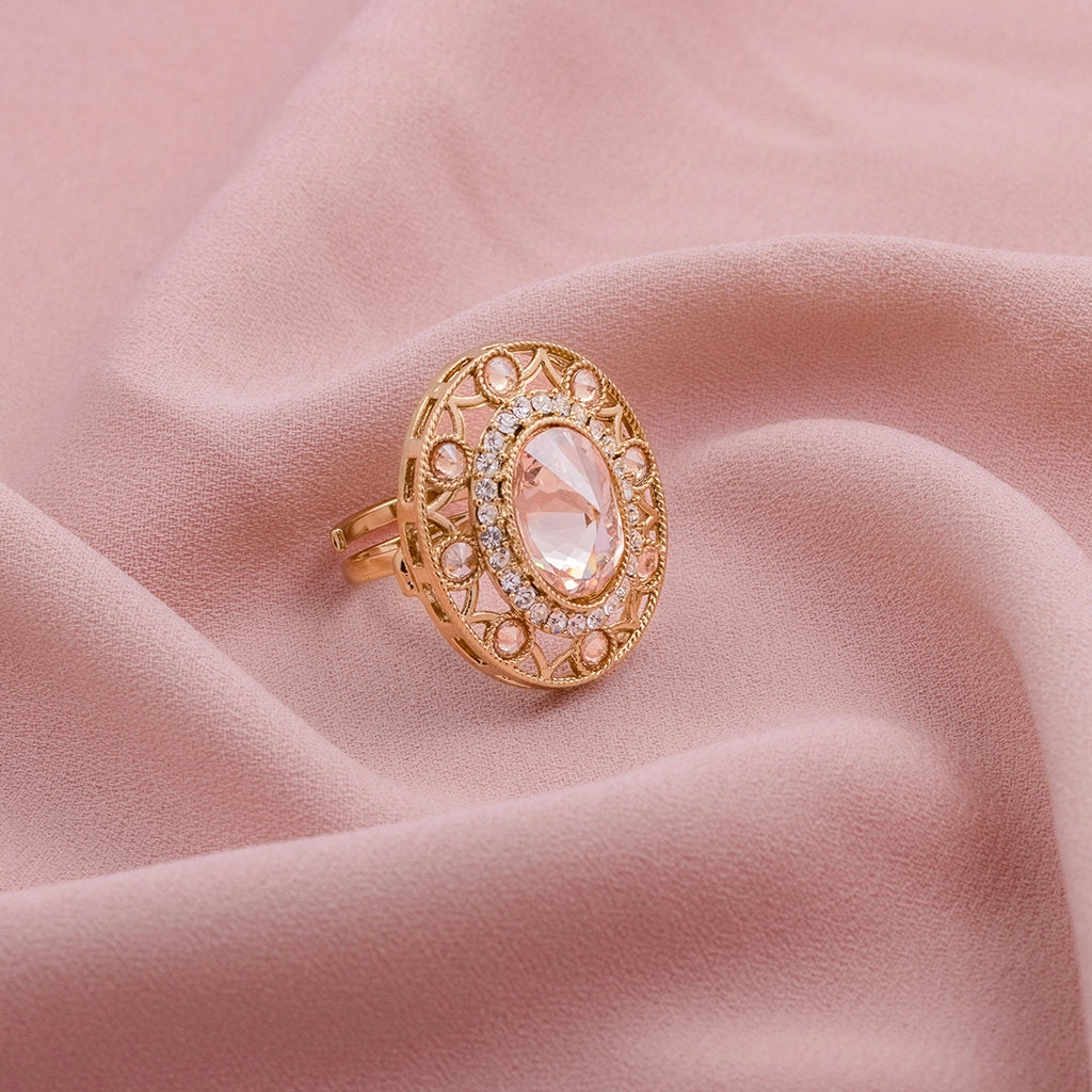 Regal Navratna Bloom pearl Ring