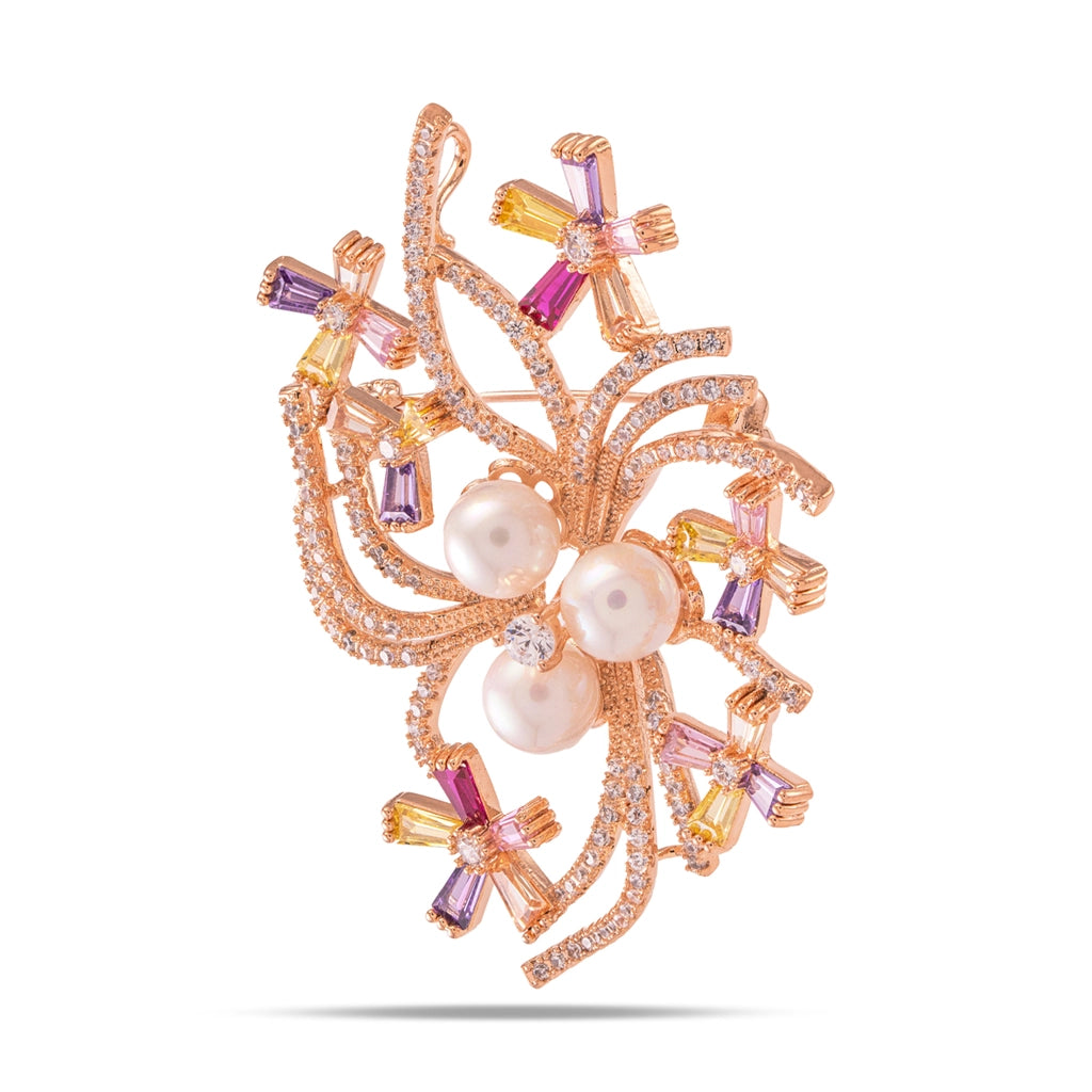 Celeste Bloom Pearl Brooch