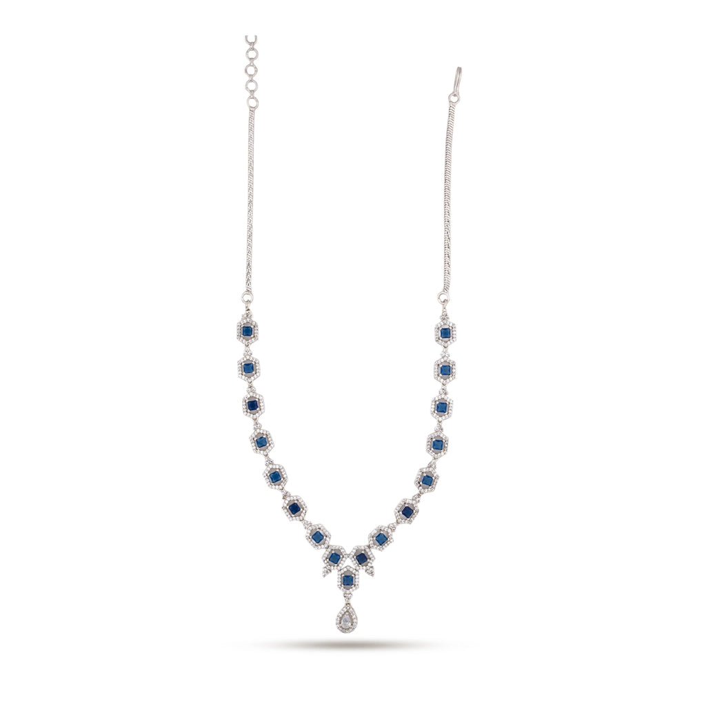 Aurelia Sapphire Crystal Necklace Set