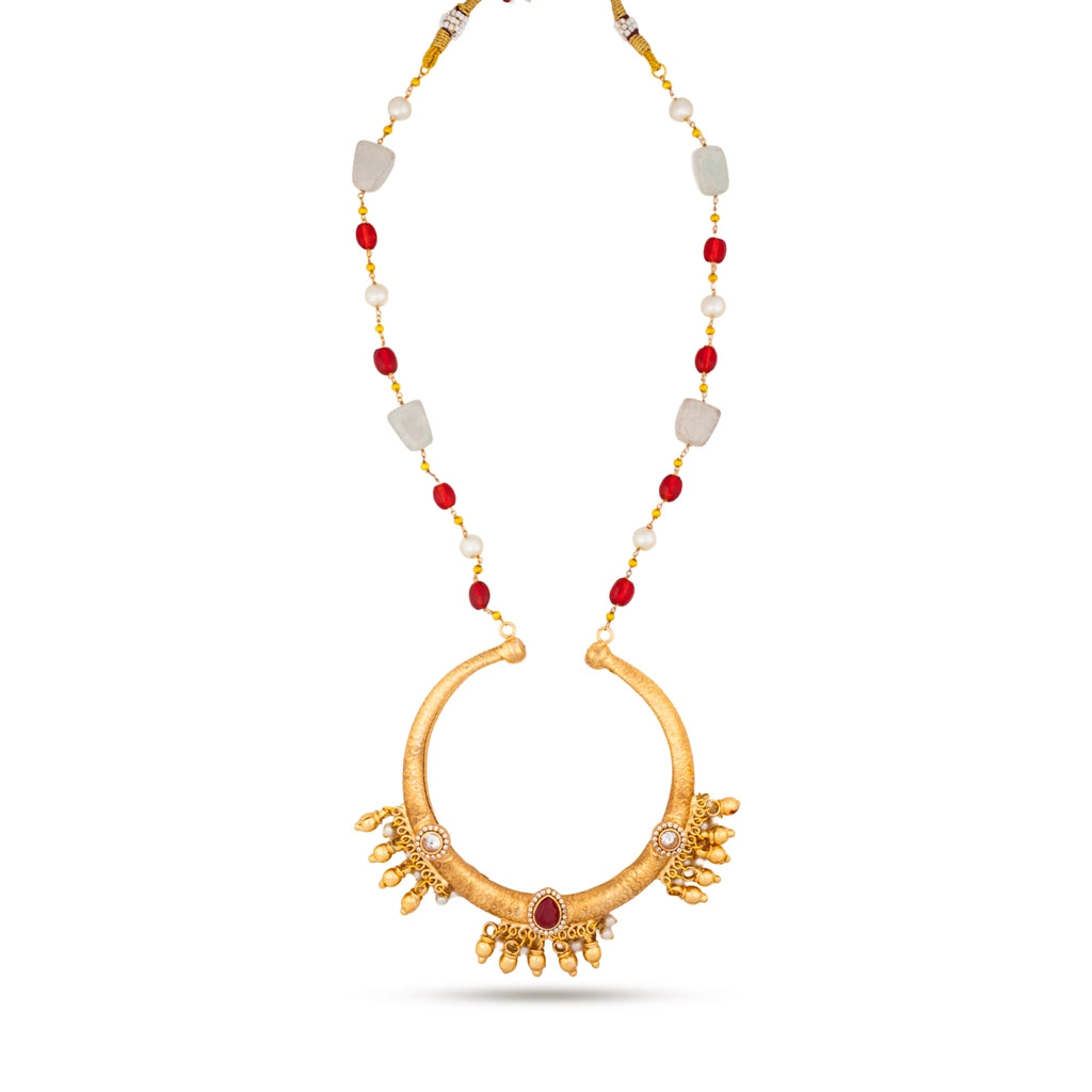 ZAHARA RUBY NECKLACE SET