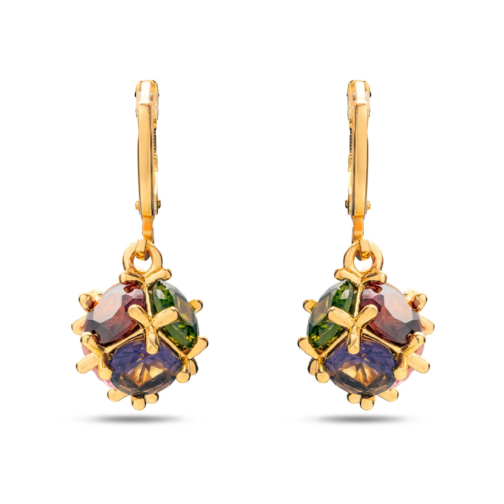 Crystal Bloom Stud Earrings
