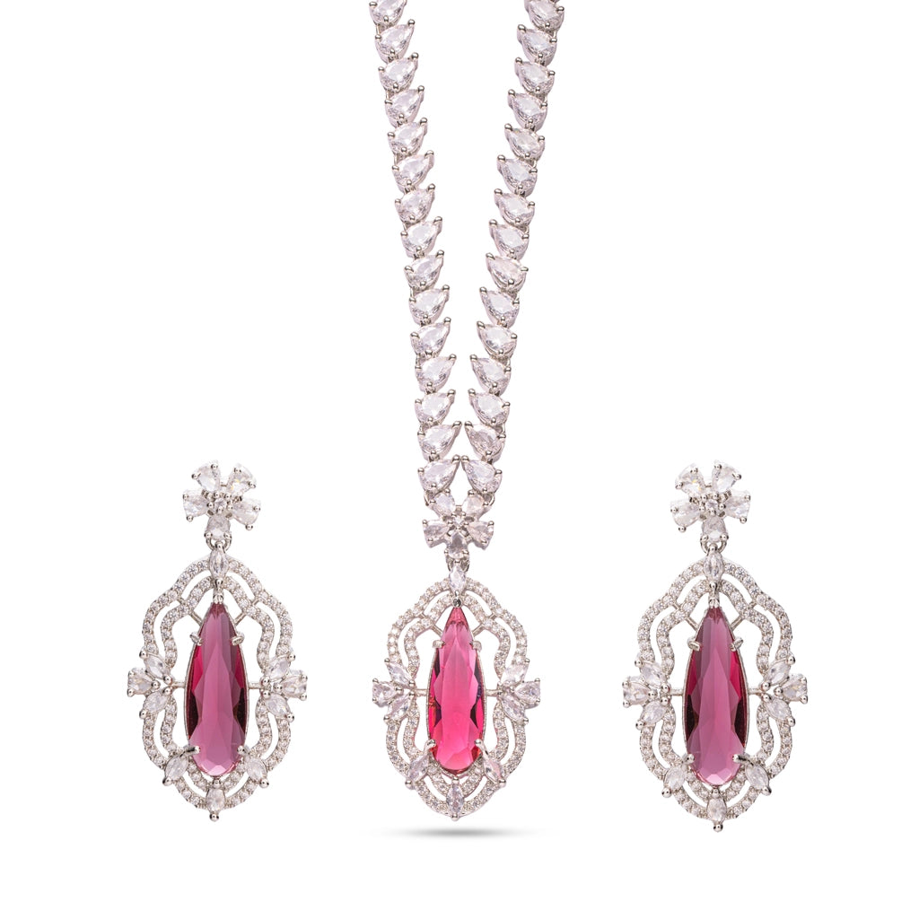 Celestial Crystal Drop Necklace Set