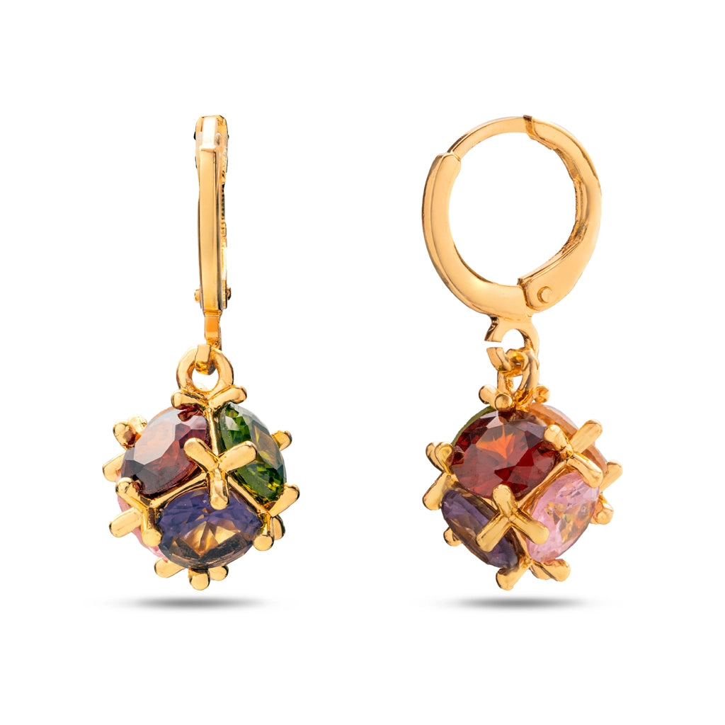 Crystal Bloom Stud Earrings