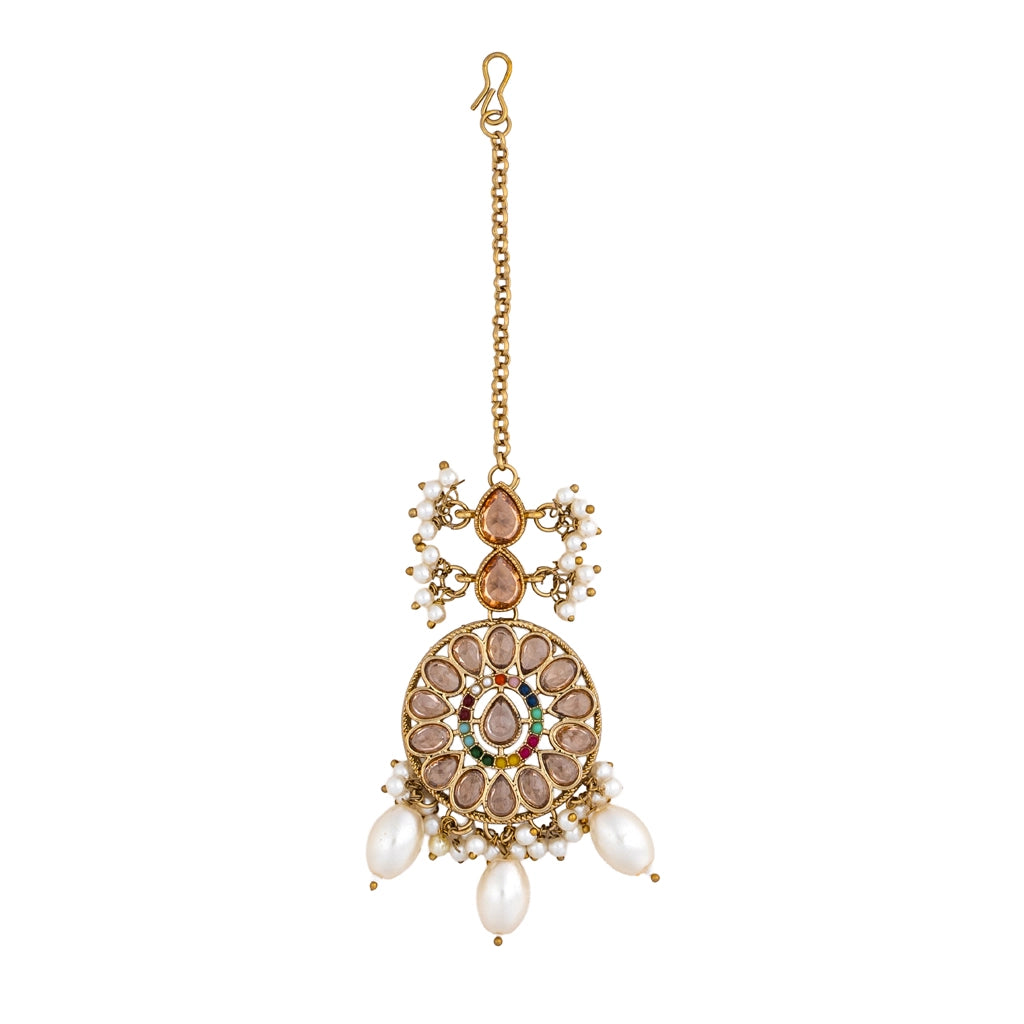 Pearl Mosaic Necklace Set