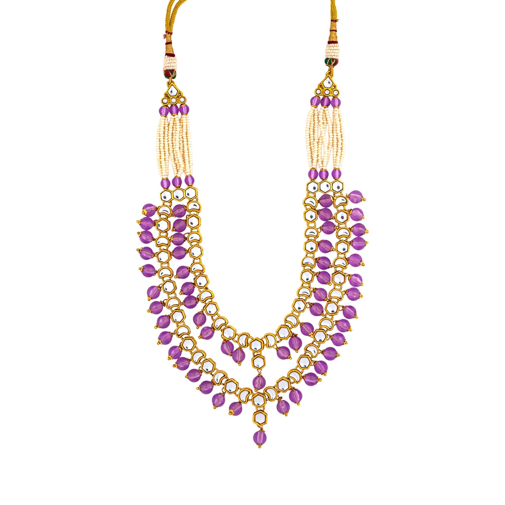 Amethyst Noor Kundan Maang Tikka
