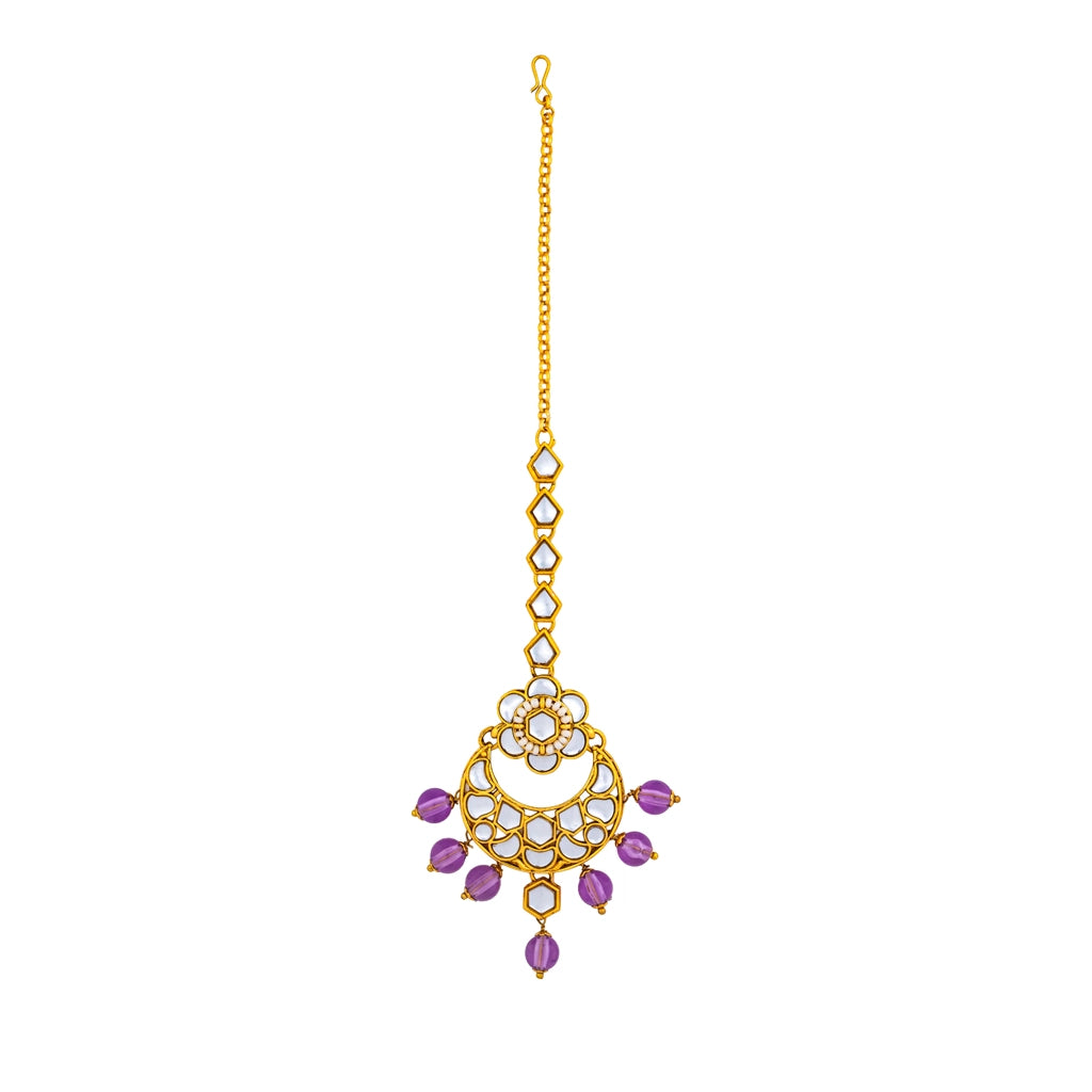 Noor-E-Jahan Amethyst Royale Layered Necklace Set