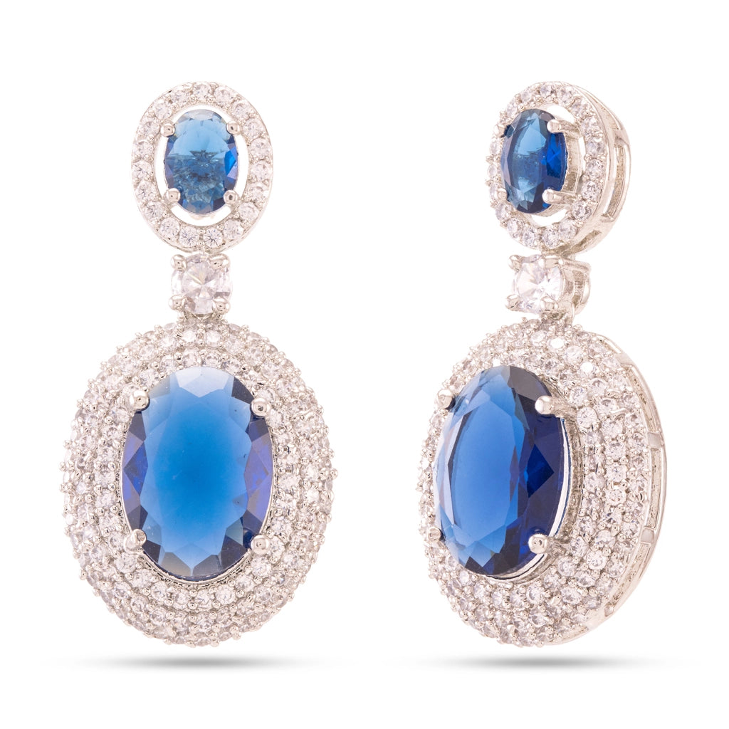 Celestia Blue Crystal Necklace Set