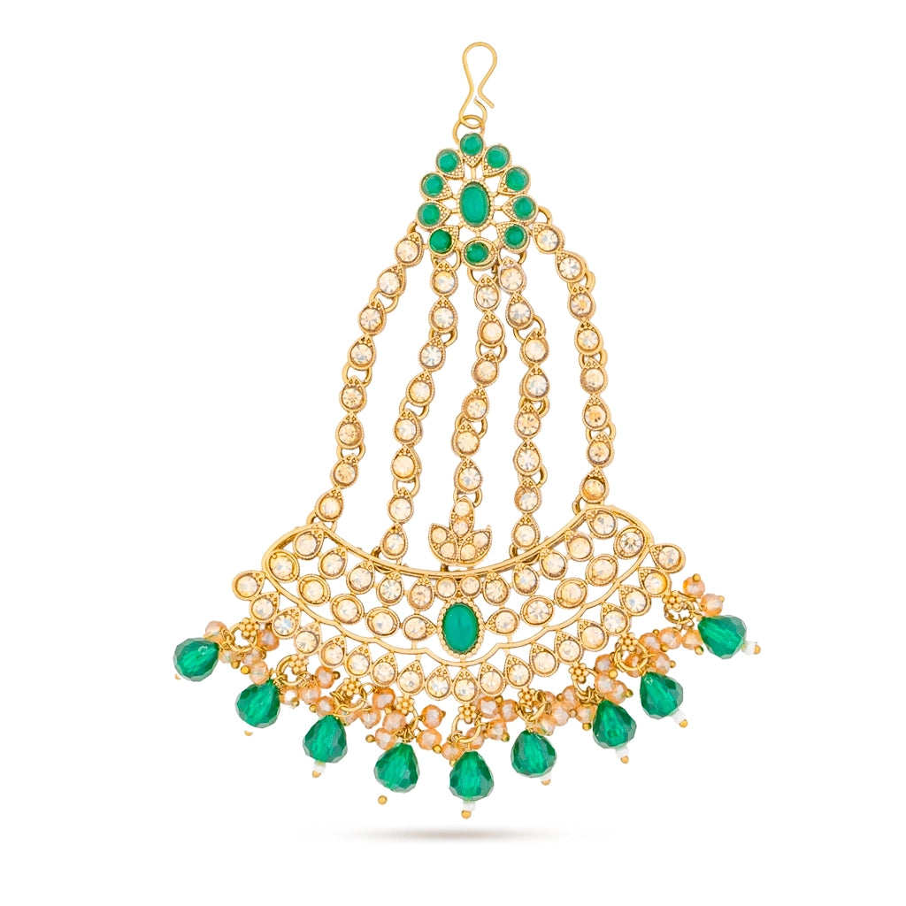 Emerald Regal Bridal Jewellery Set
