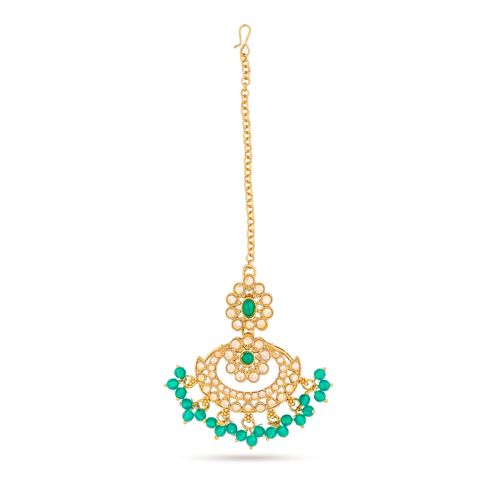Emerald Regal Bridal Jewellery Set