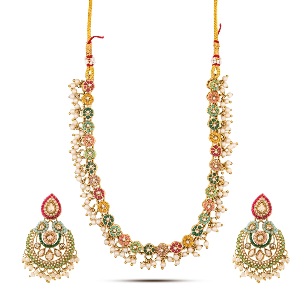 Noor-E-Jahan Gulbahaar Heritage Necklace Set