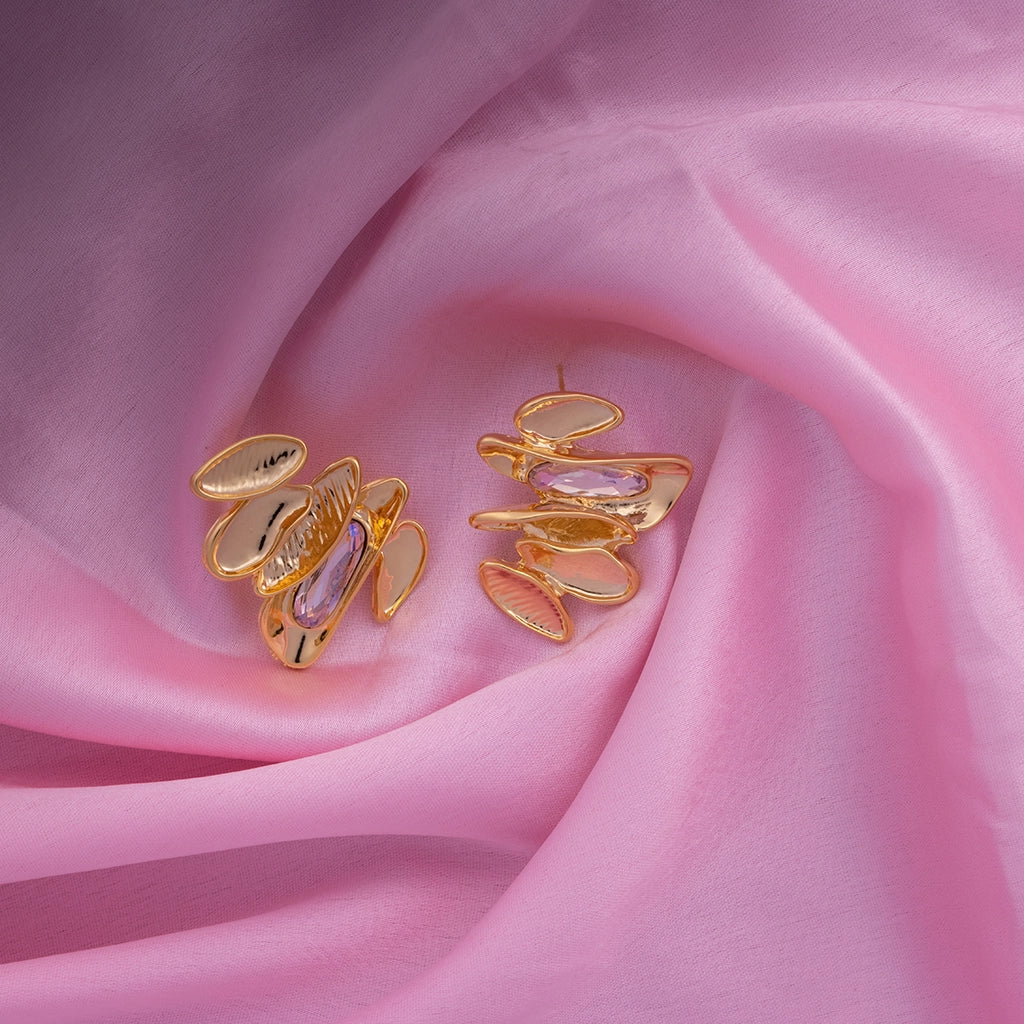 Modern Elegance Leaf Earrings