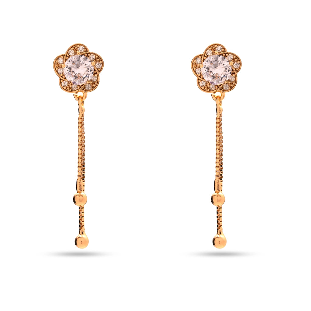 Sunehri Blossom Tassel Drops