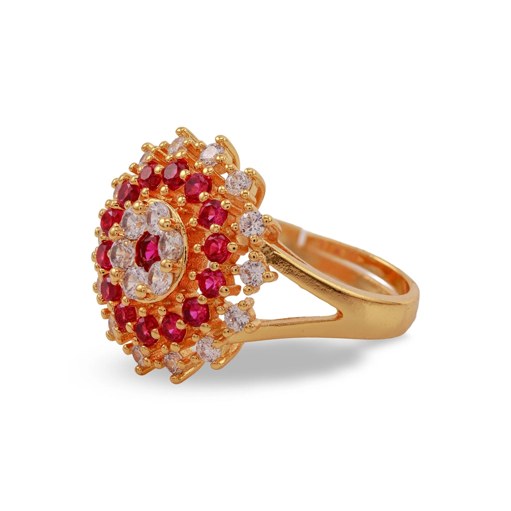 Ruby Royale Halo Ring