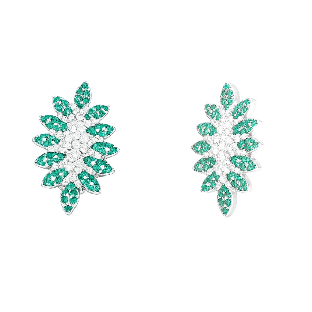 Emerald Bloom Radiance Earrings