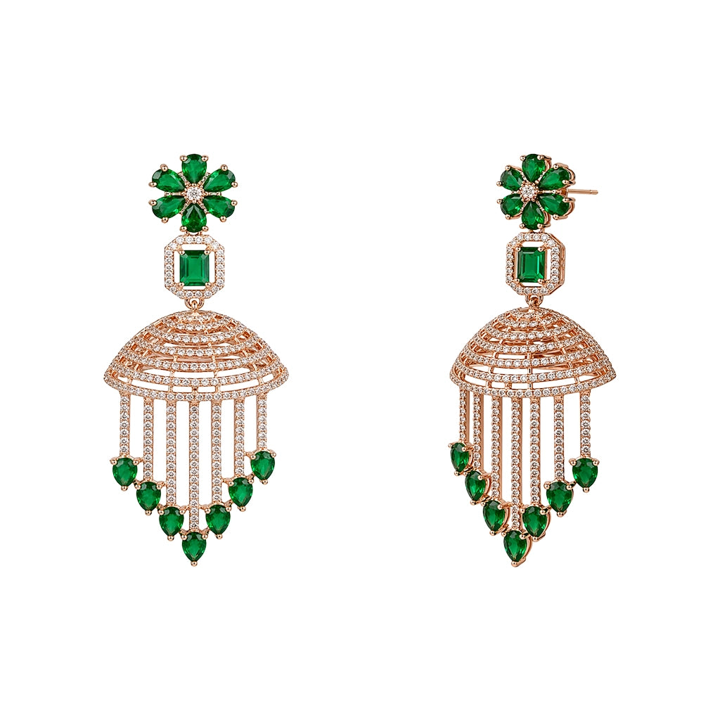 Power Cut Emerald Cascade Danglers