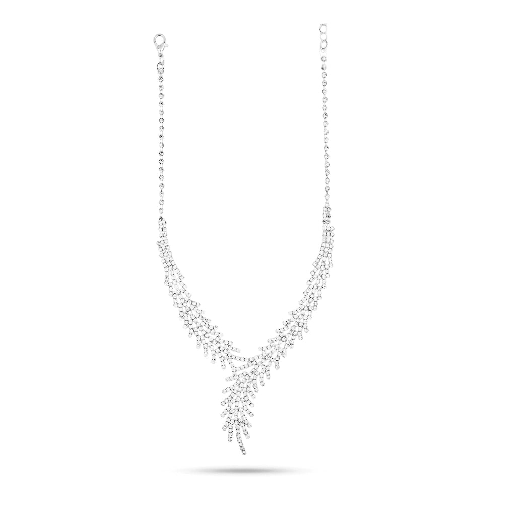 Celestia Cascade Crystal Necklace Set