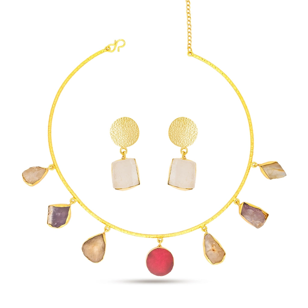 Aurelia Moonstone Drop Collar