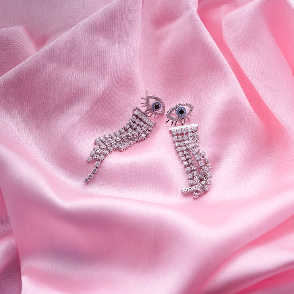 Evil Eye Crystal Danglers