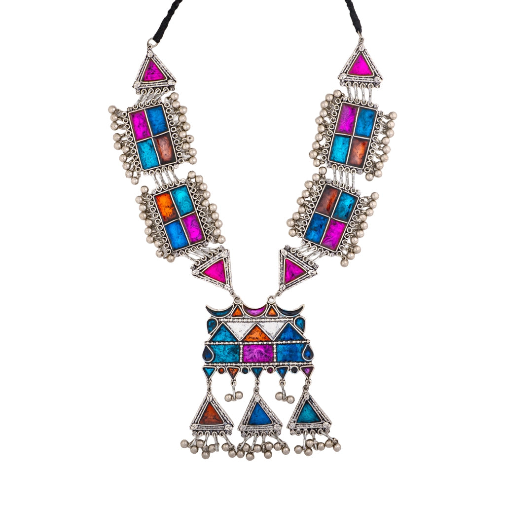 Amethyst Noor Kundan Necklace Set
