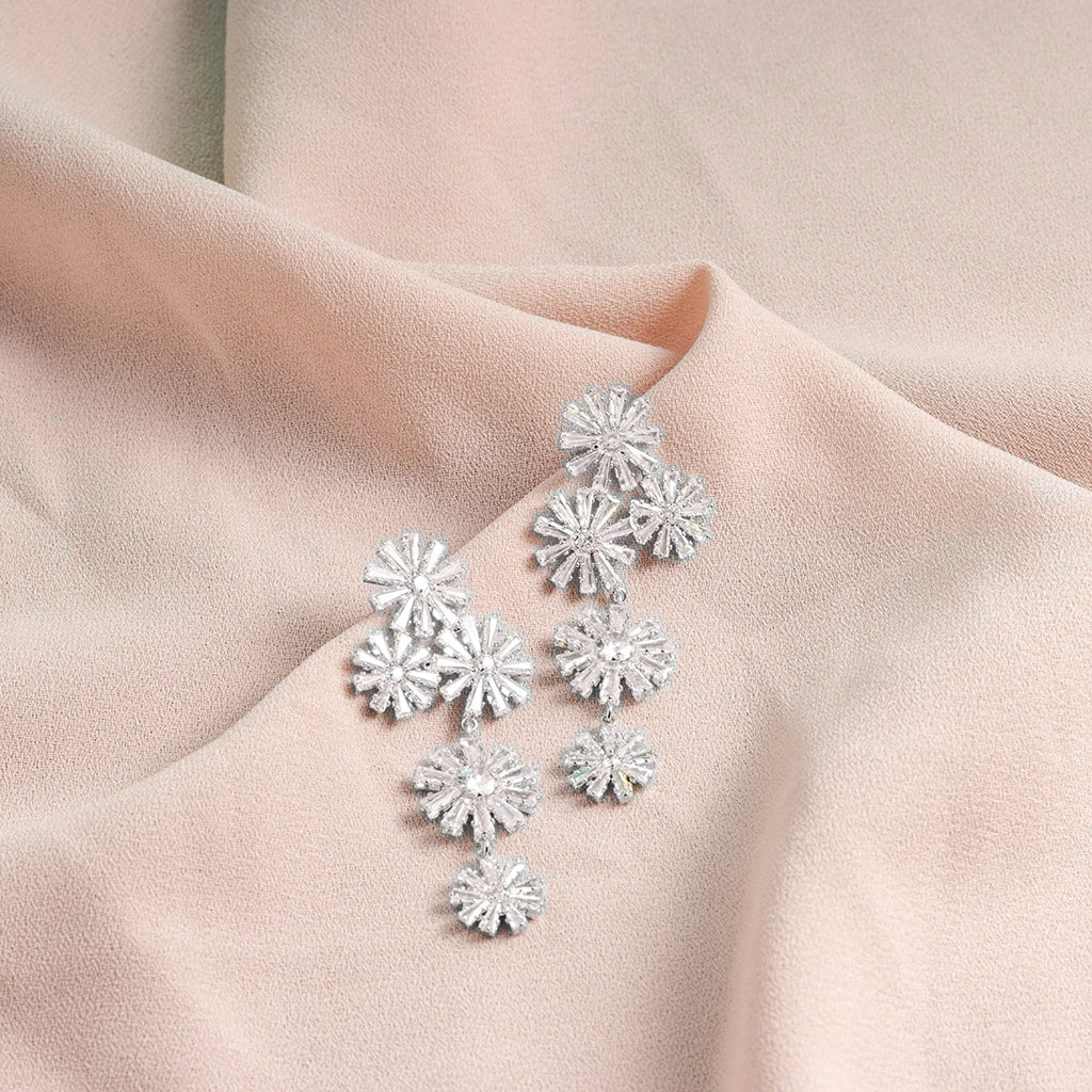 Aurora Bloom Crystal Drop Earrings