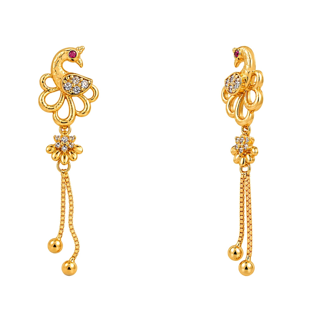 Swarna Mayura Royal Peacock Danglers