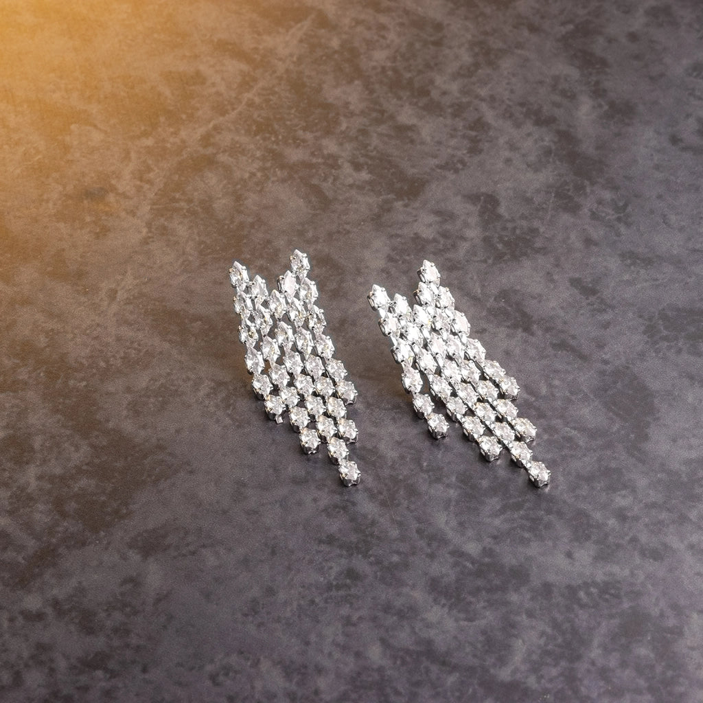 Aurora Crystal Cascade Earrings