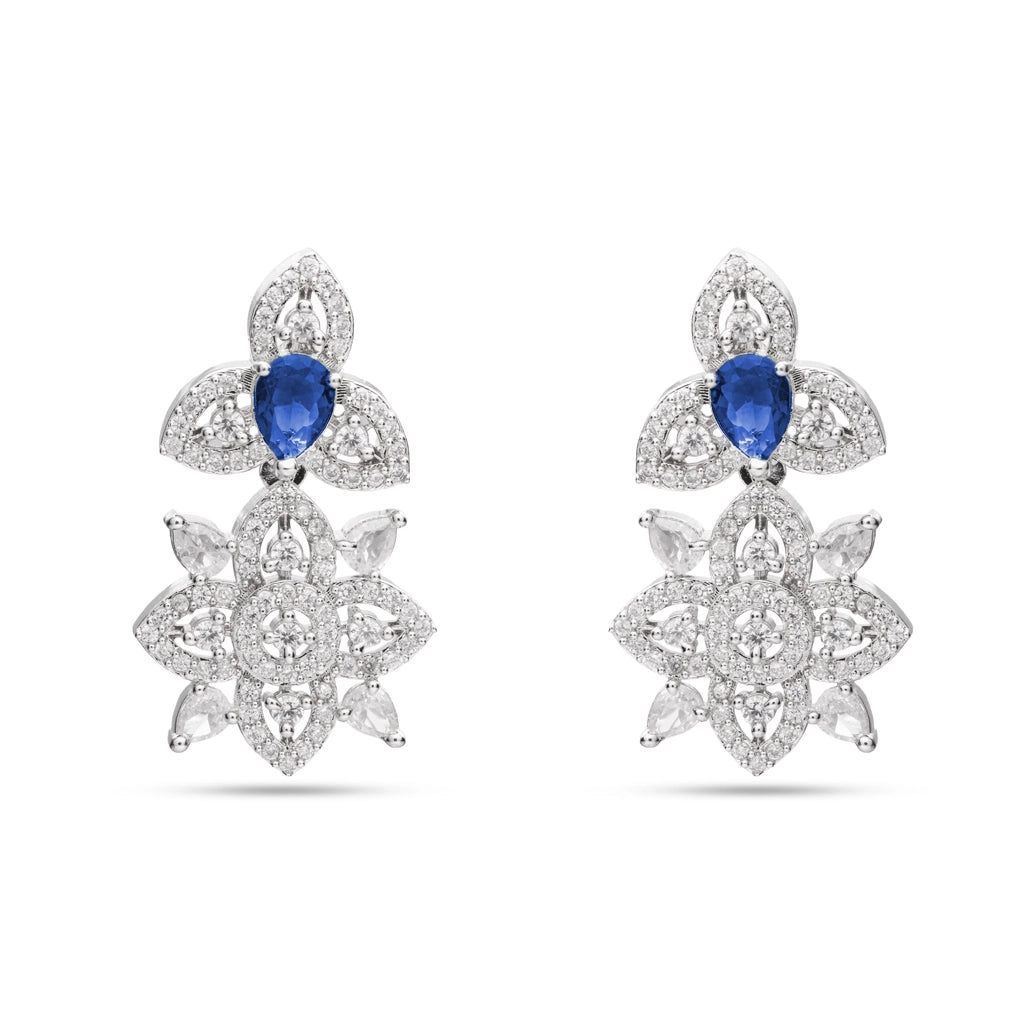 Sapphire Crystal Necklace Set