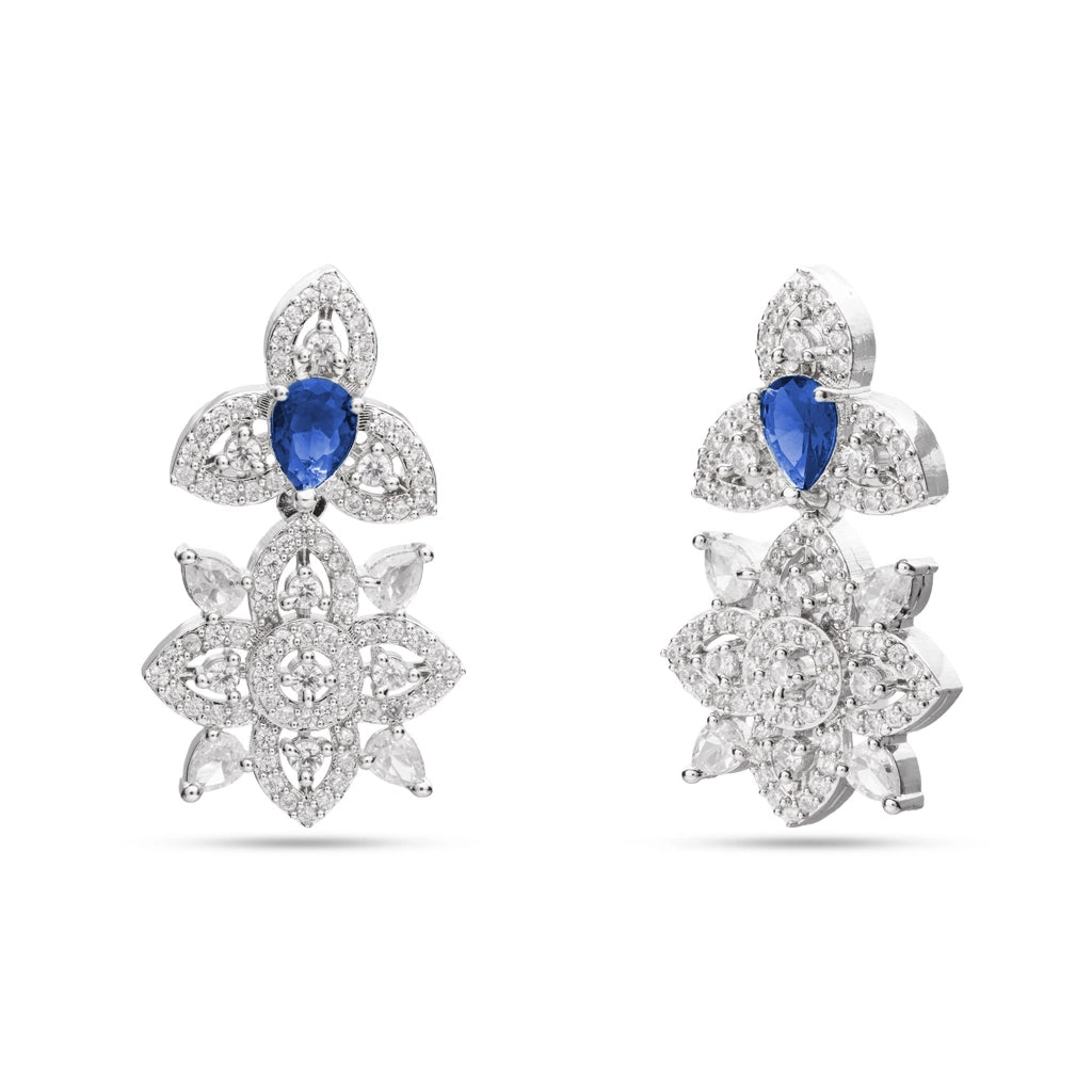 Sapphire Crystal Necklace Set