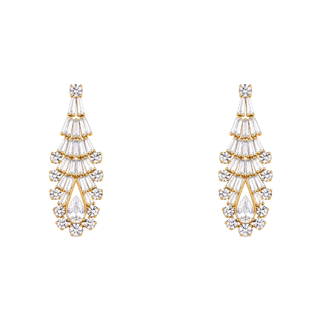Aurelia Radiance Crystal Danglers