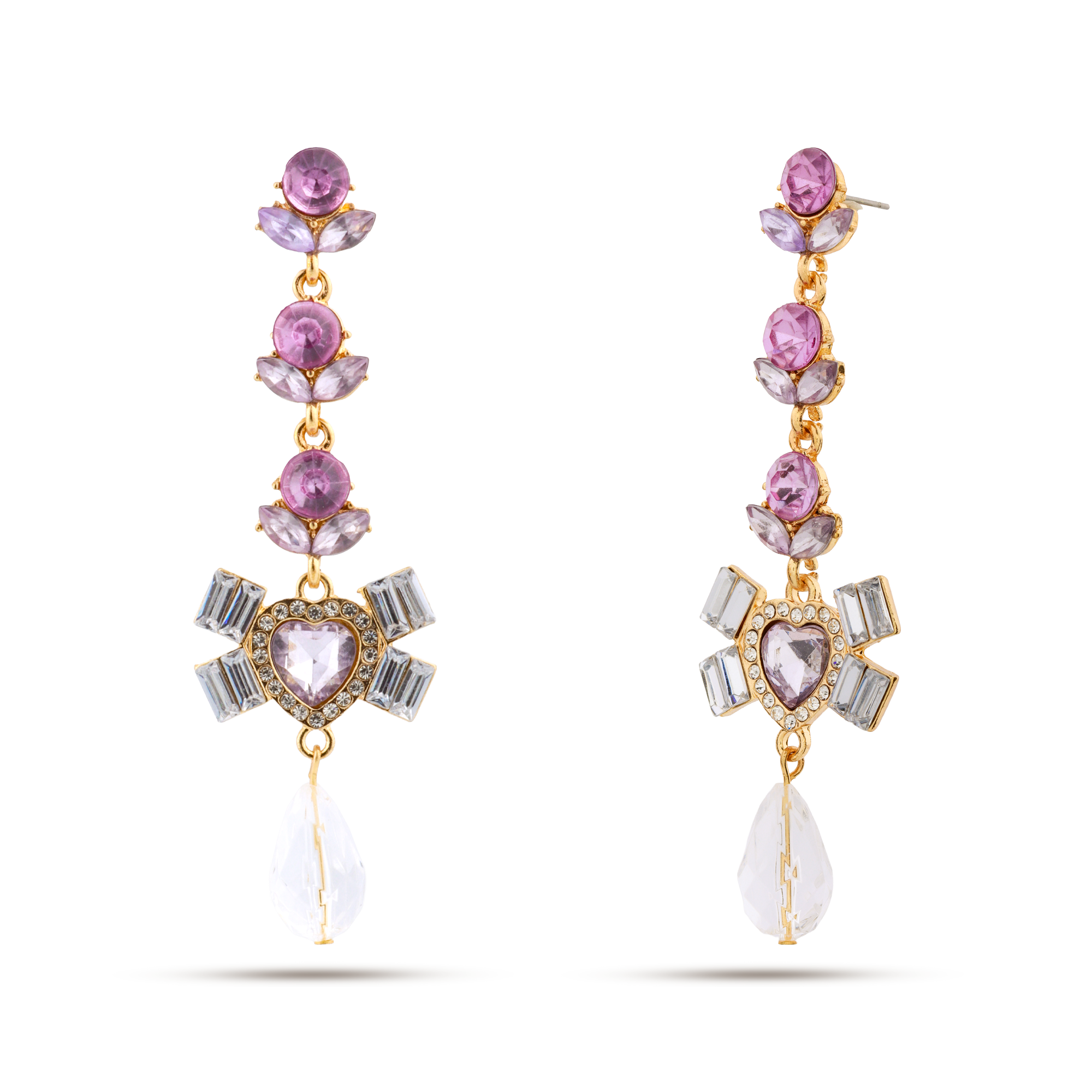 Rose Royale Crystal Drop Earrings