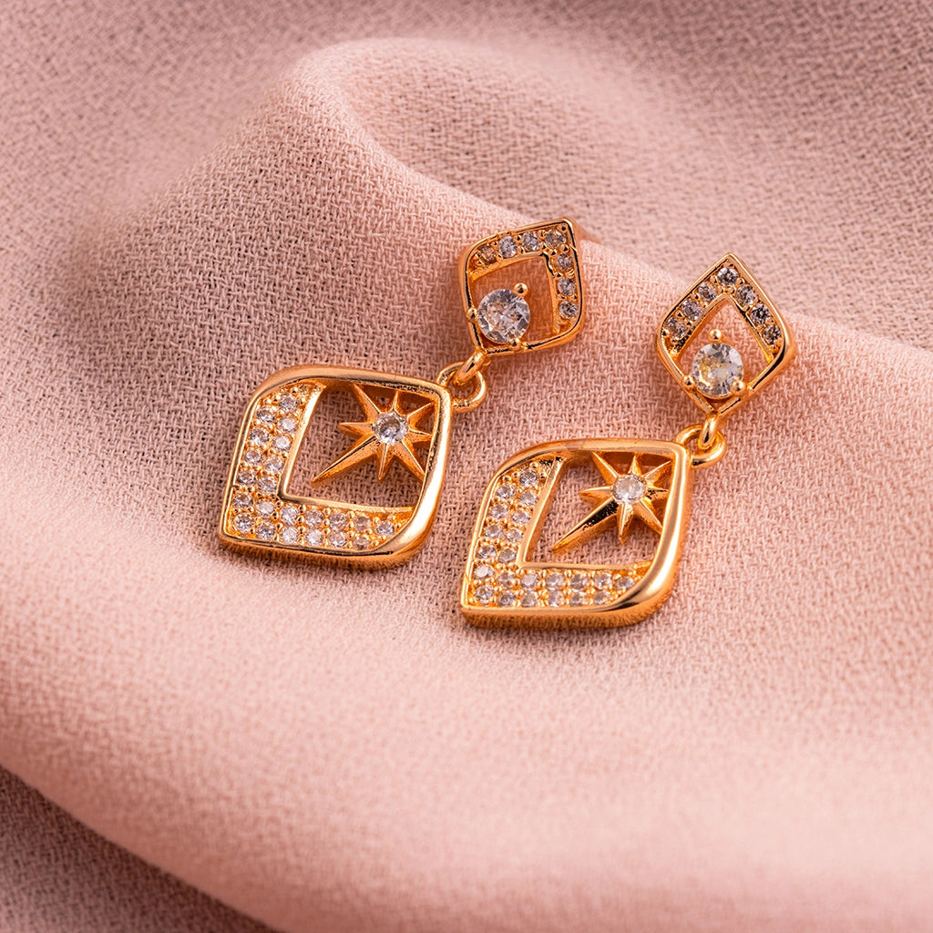 Stellar Frame Crystal Danglers
