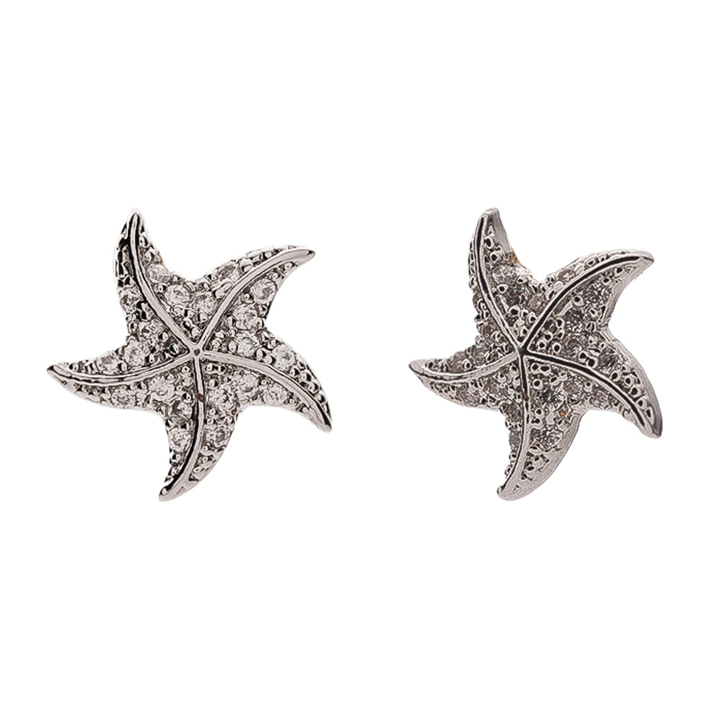 Celestia Starfish Crystal Studs