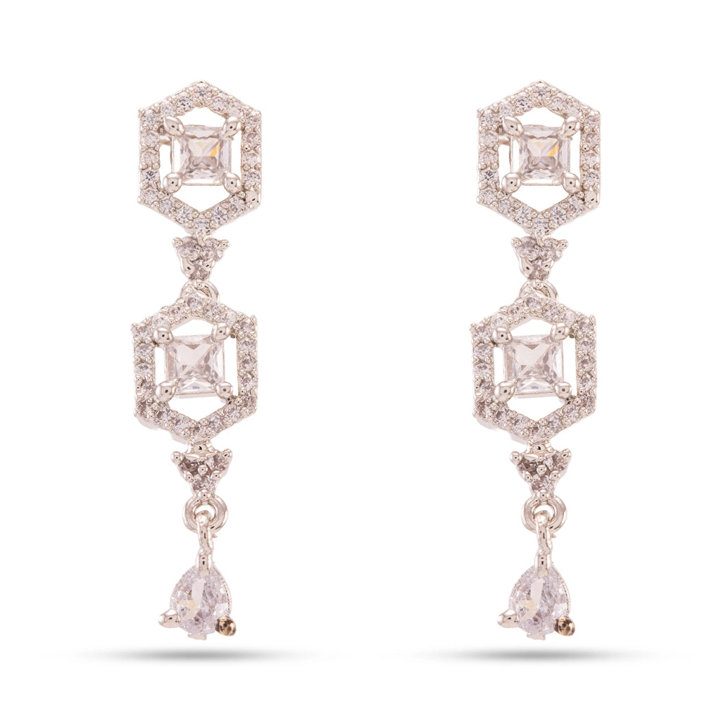 Starlume Crystal Cascade Necklace Set